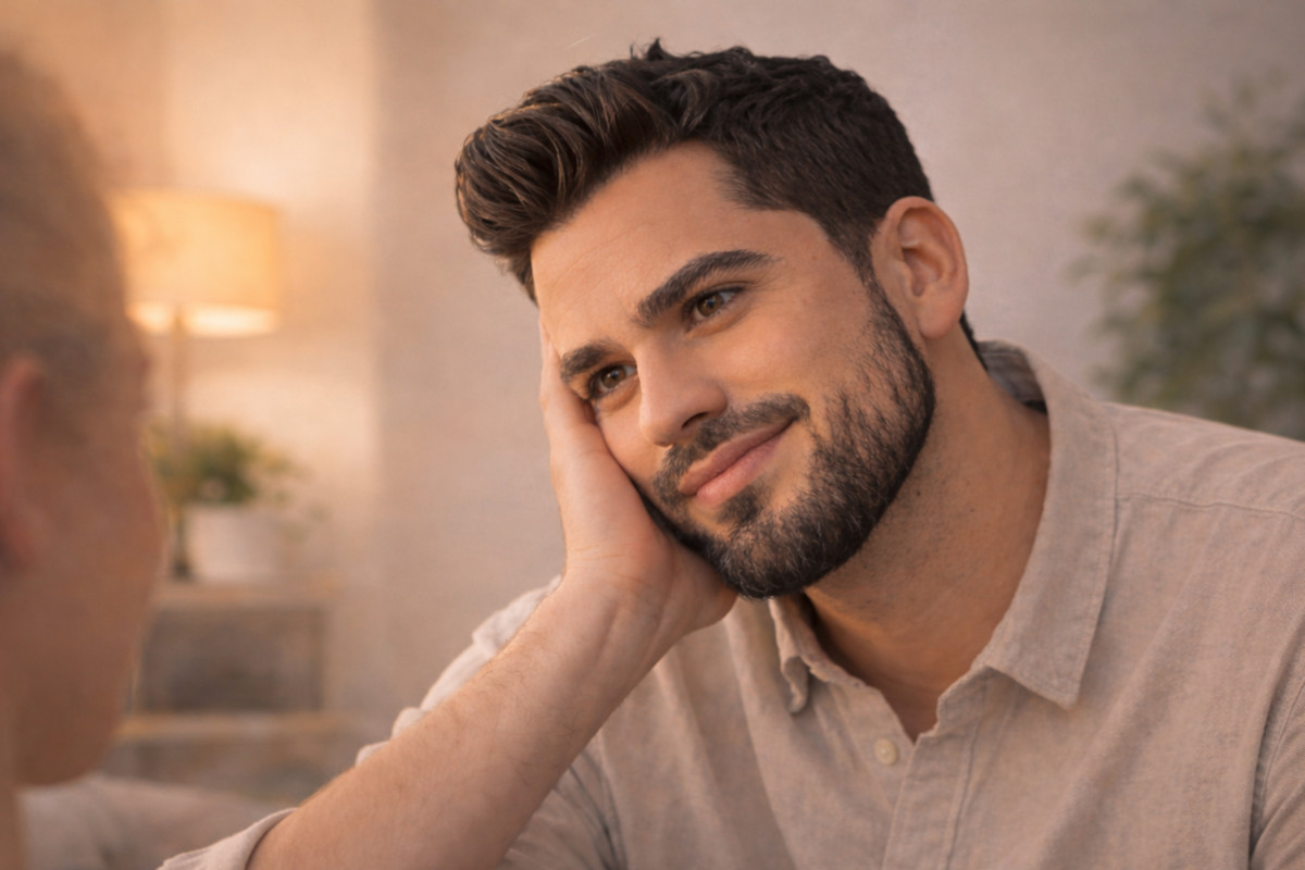 Psicoterapeuta integrador en un espacio de psicoterapia online tranquilo y acogedor